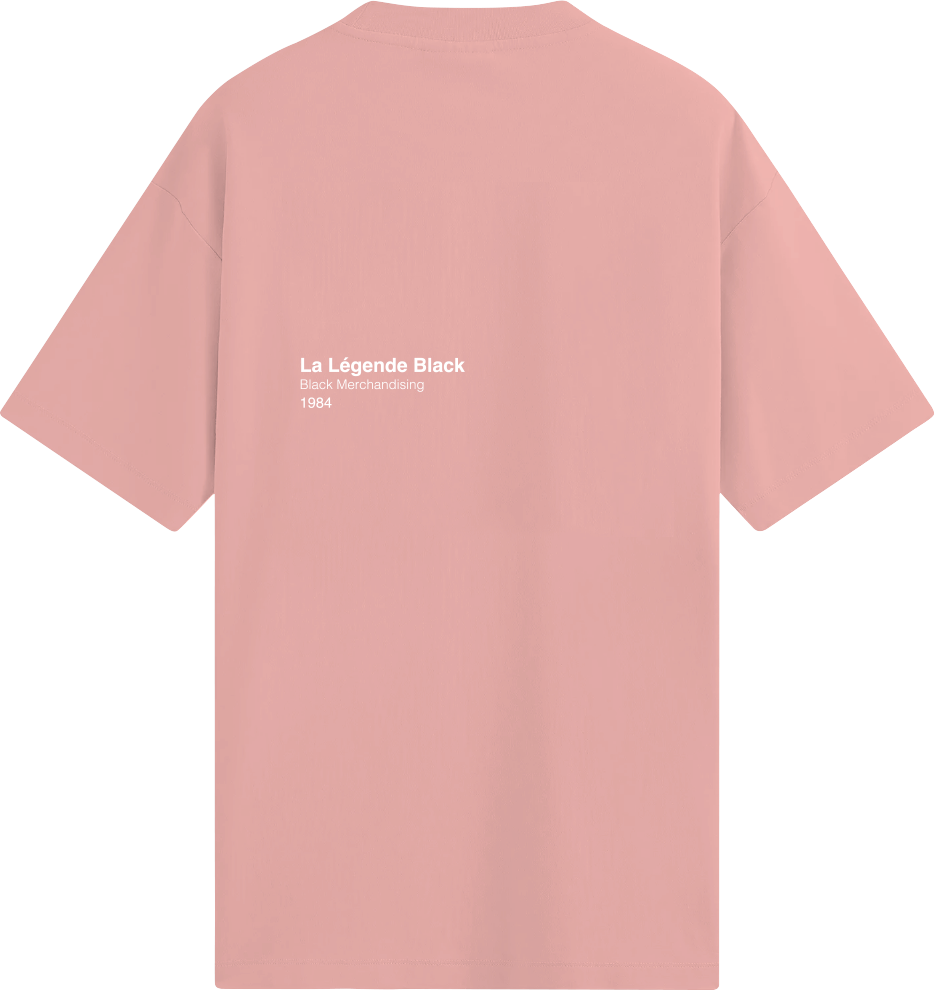 T-shirt oversize Black M - Légendaire rose